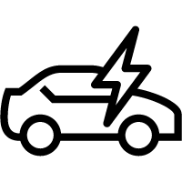 A white lightning bolt on a black backgroundDescription automatically generated